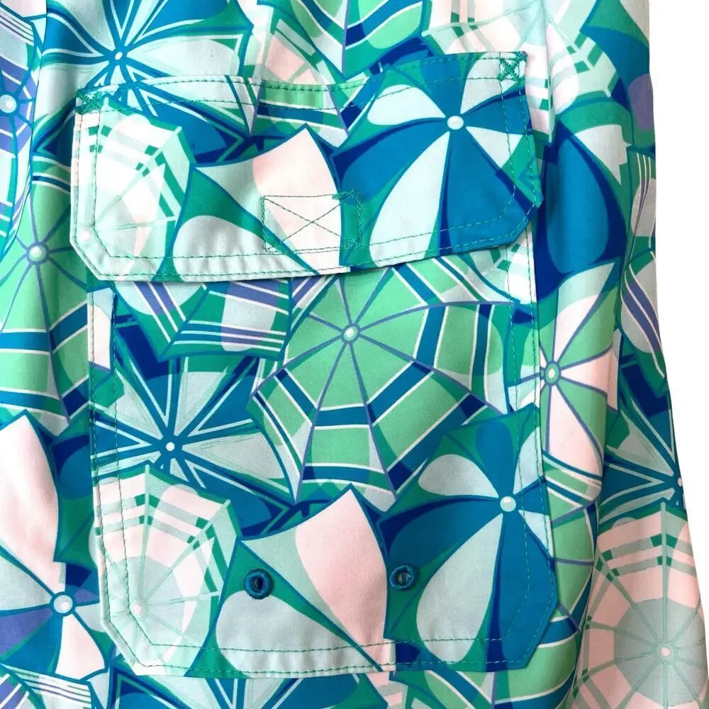 VINEYARD VINES 7" Printed Chappy Swim Trunks 17" Outseam Men's Size Large - Picture 3 of 14